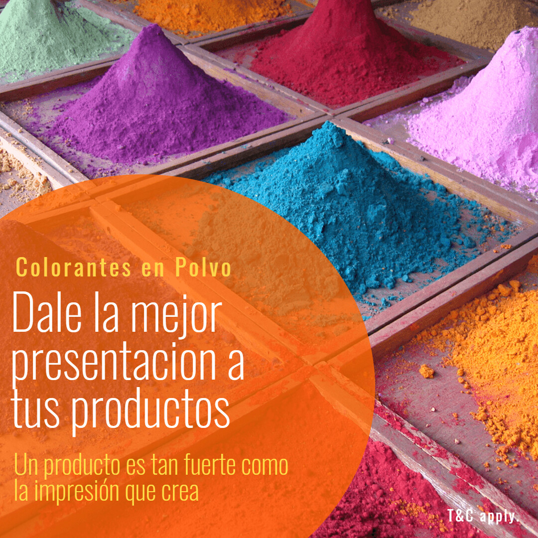 COLORANTES EN POLVO Y DISPERSIONES