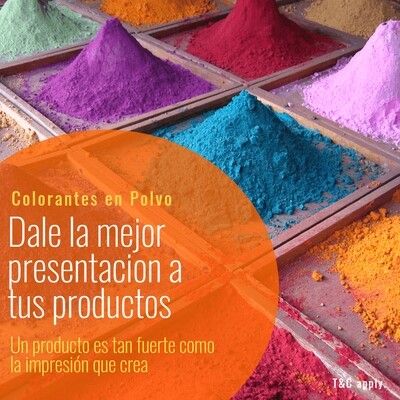 COLORANTES EN POLVO Y DISPERSIONES