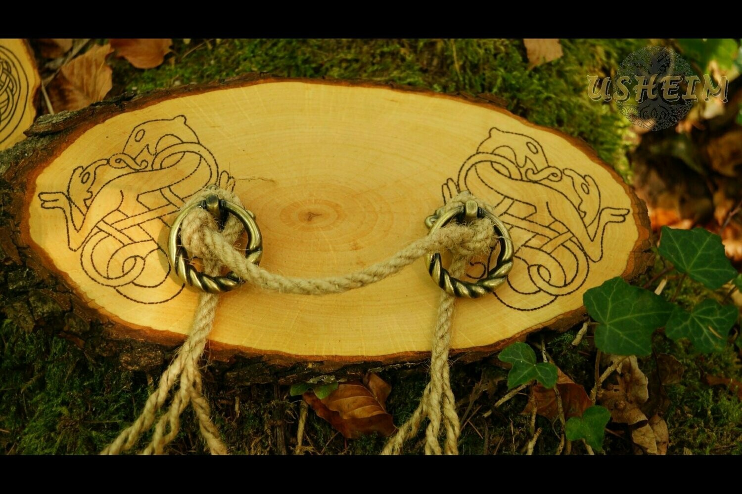 "Celtic Animals" - Wandhalterung für 1 Horn
