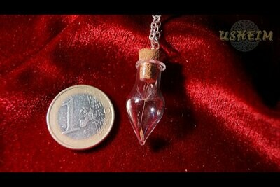 ​Anhänger "Phiole" mit Mini-Blume