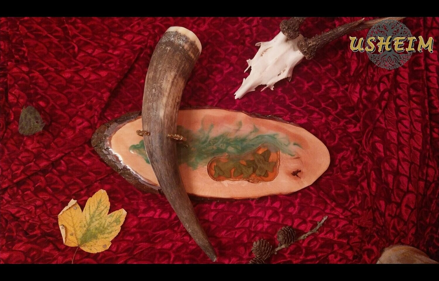 "Efeu" - Wandhalterung für 1 Horn