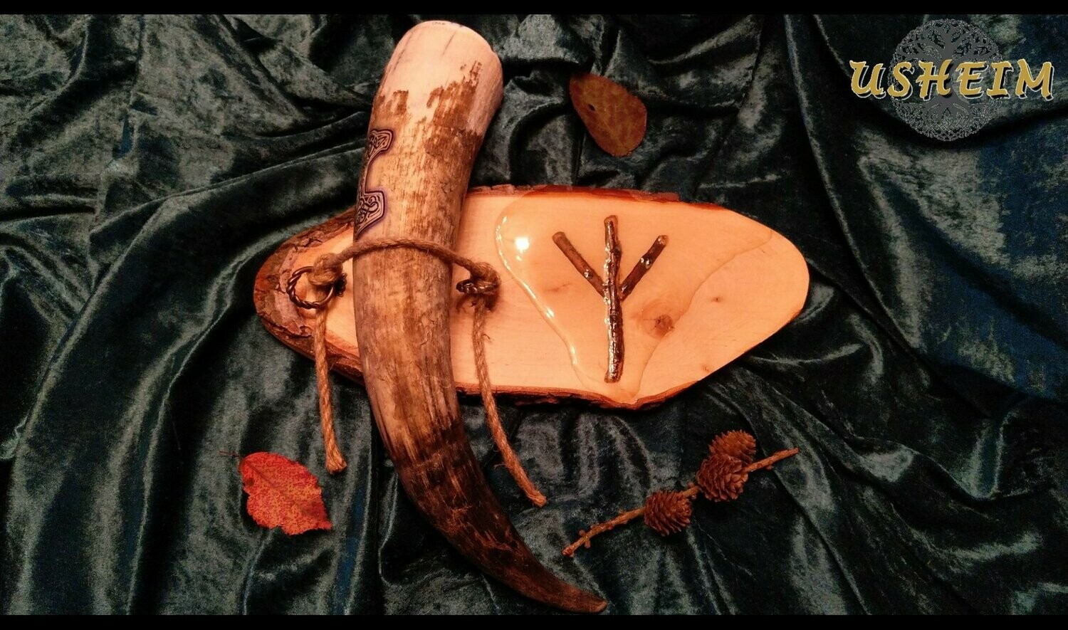 "Algiz" - Wandhalterung für 1 Horn