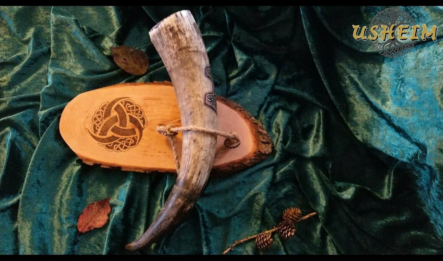 "Hörner Odins" - Wandhalterung für 1 Horn