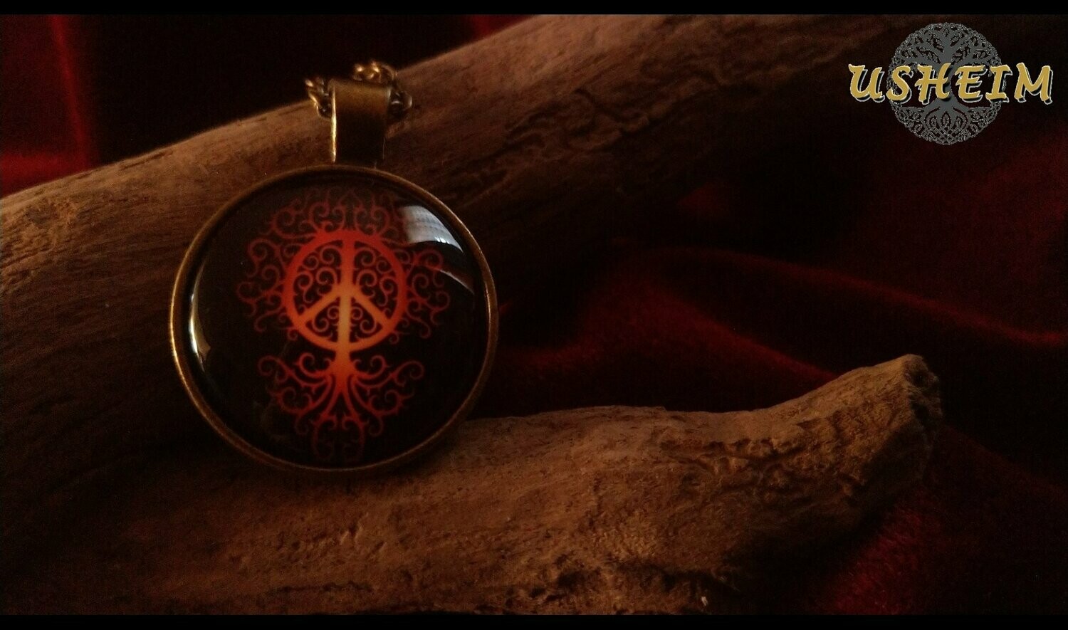 ​Glasanhänger "Peace" - Ausführung 2