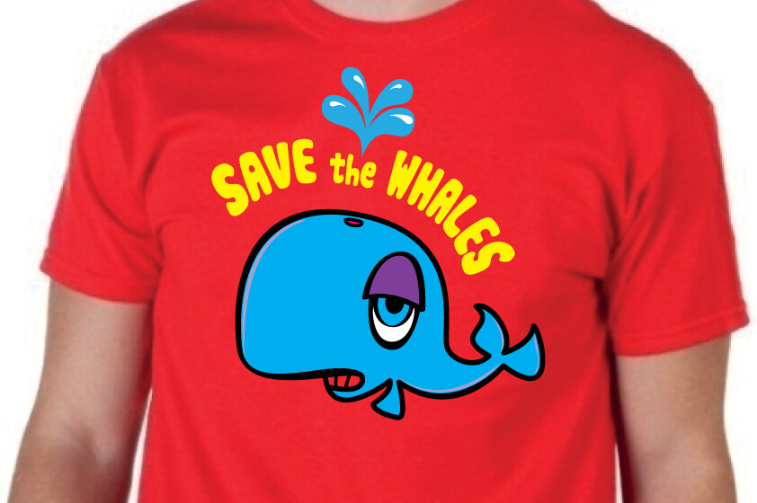 Save the Whales Blue