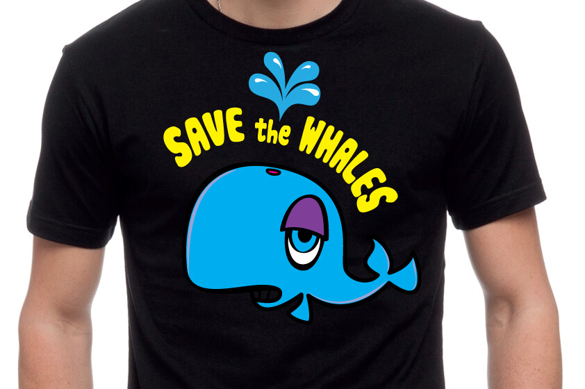 Save the Whales Blue