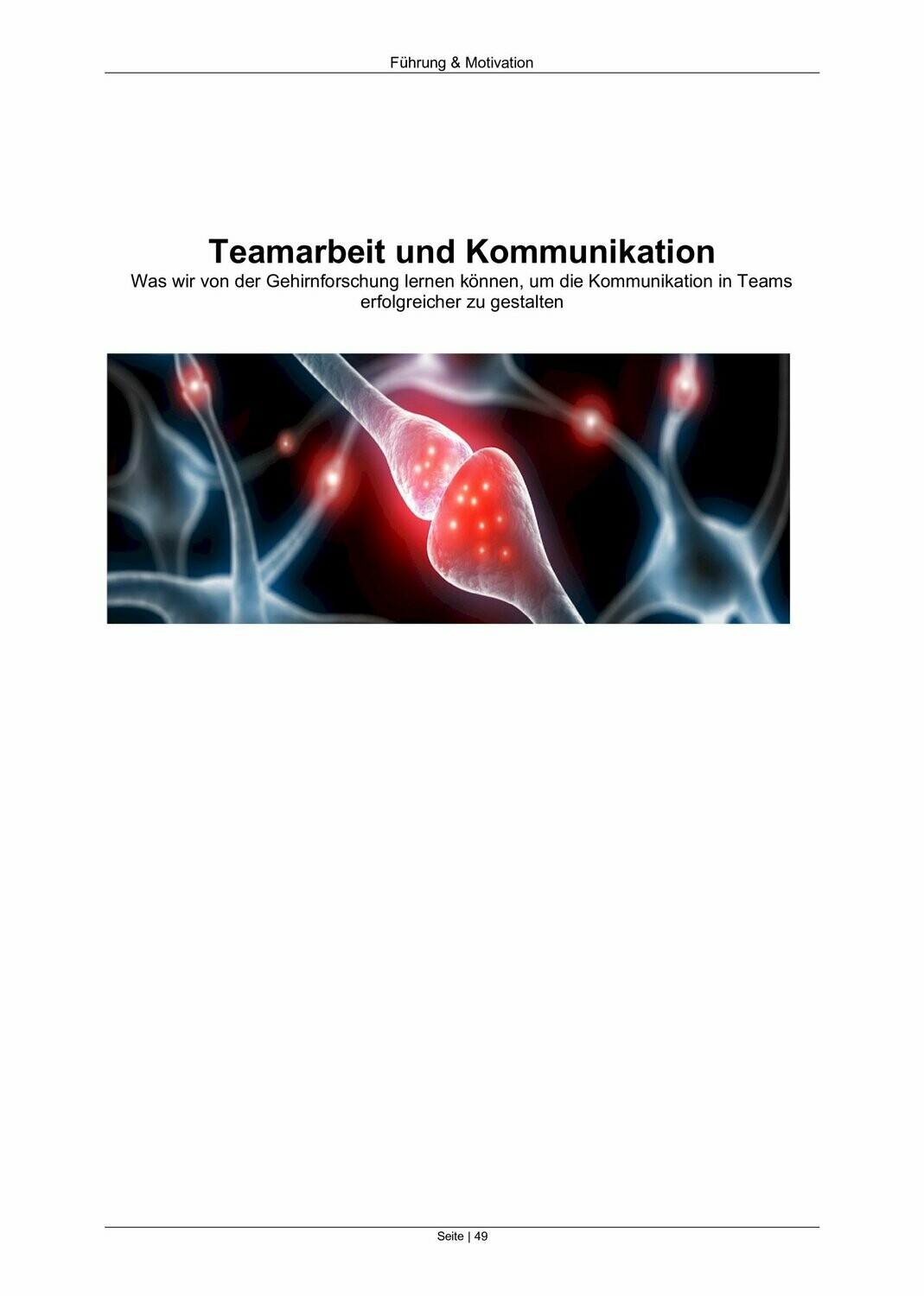 Teamarbeit und Kommunikation (eBook 27 Seiten)