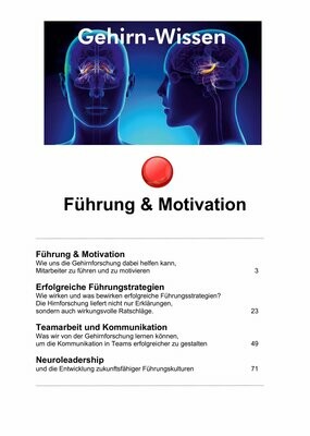 Gehirn-Wissen Führung & Motivation - 4 eBooks (PDF) - 112 Seiten