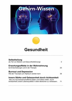 Gehirn-Wissen Gesundheit - 4 eBooks (PDF) - 96 Seiten