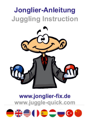 Jonglier-Anleitung - DIN A7 - (16 Seiten) - VERSANDKOSTENFREI innerhalb Deutschlands