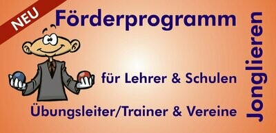 Broschüre: Förderprogramm Jonglieren für Schulen und Vereine - VERSANDKOSTENFREI innerhalb Deutschlands