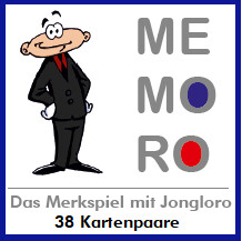 NEU!! MEMORO - Das Merkspiel mit Jongloro