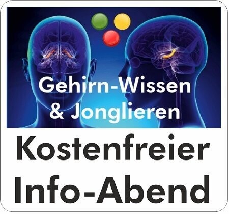 Gehirn-Wissen & Jonglieren für Gesundheit, Weiterbildung und Motivation - kostenfreier Online-Info-Abend