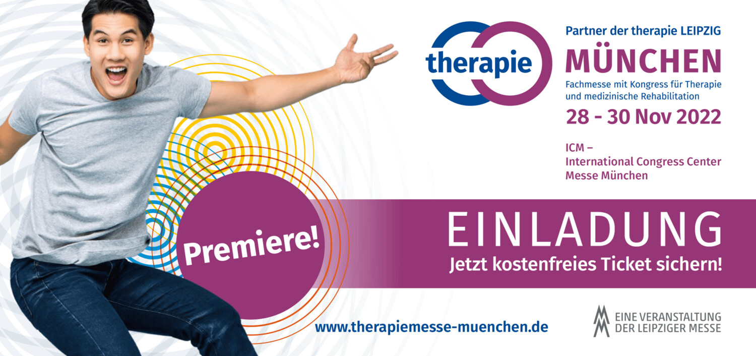 Kostenfreies Ticket für die therapie München + ISPO München 28.11.-30.11.