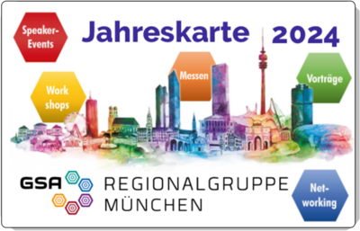 Jahreskarte der GSA-Regionalgruppe München