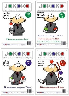 JOKOKO-DIN A5-HEFTE - Set 1, 2, 3 und 4