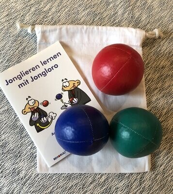 3 große Jonglierbälle inkl. Online-Kurs (34 Videos) "3 Bälle jonglieren lernen"