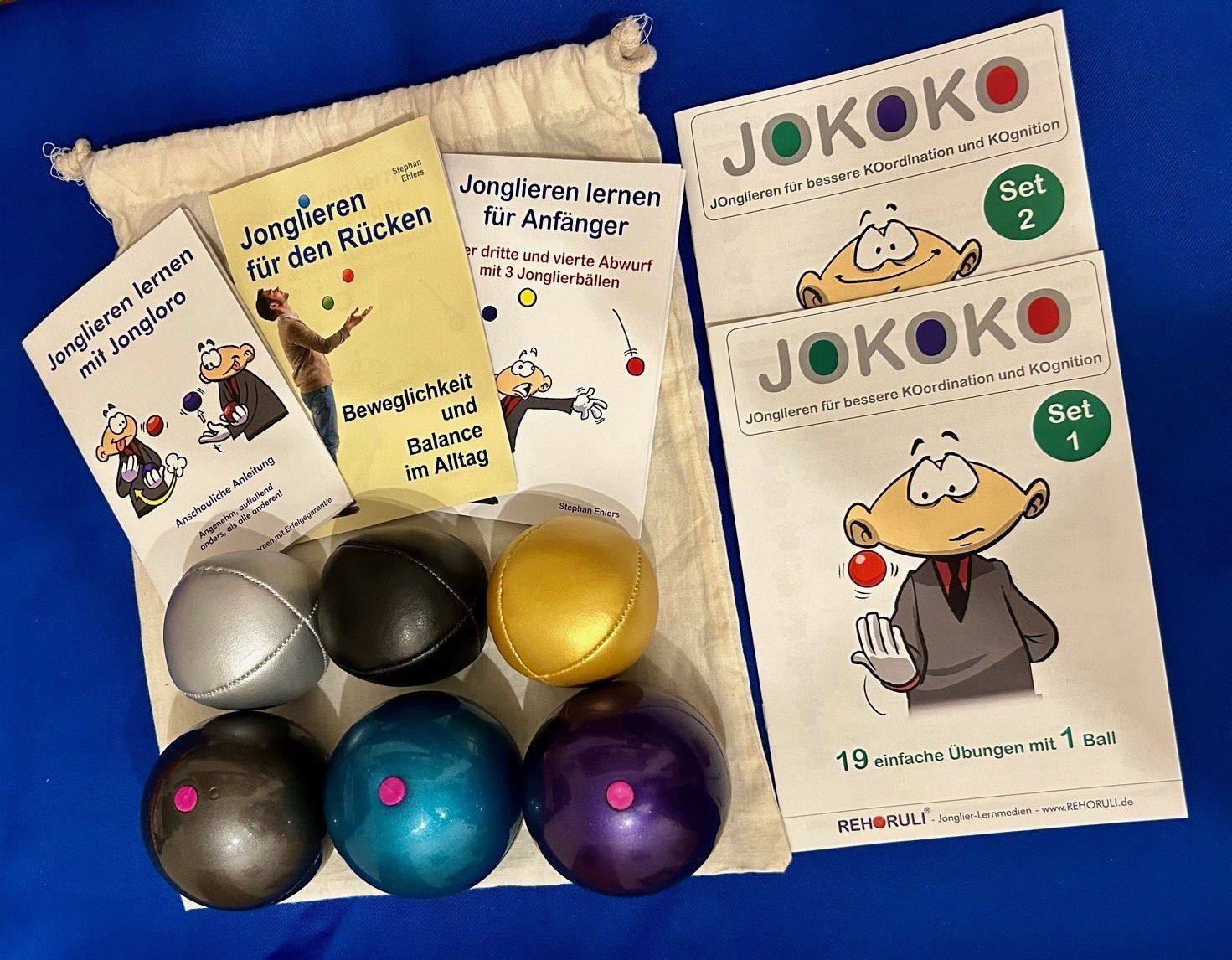Rücken-Jonglier-Set