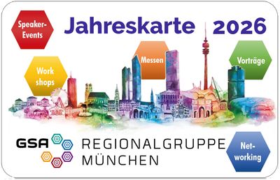 Jahreskarte der GSA-Regionalgruppe München