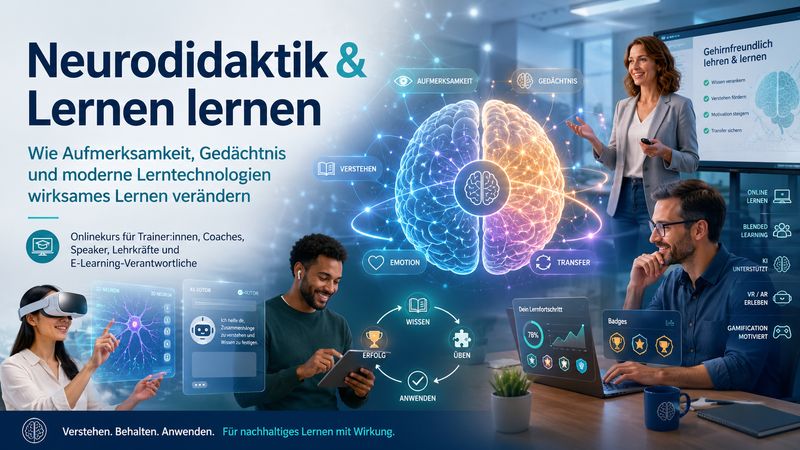 Online: Neurodidaktik & Lernen lernen für Trainer + Coaches