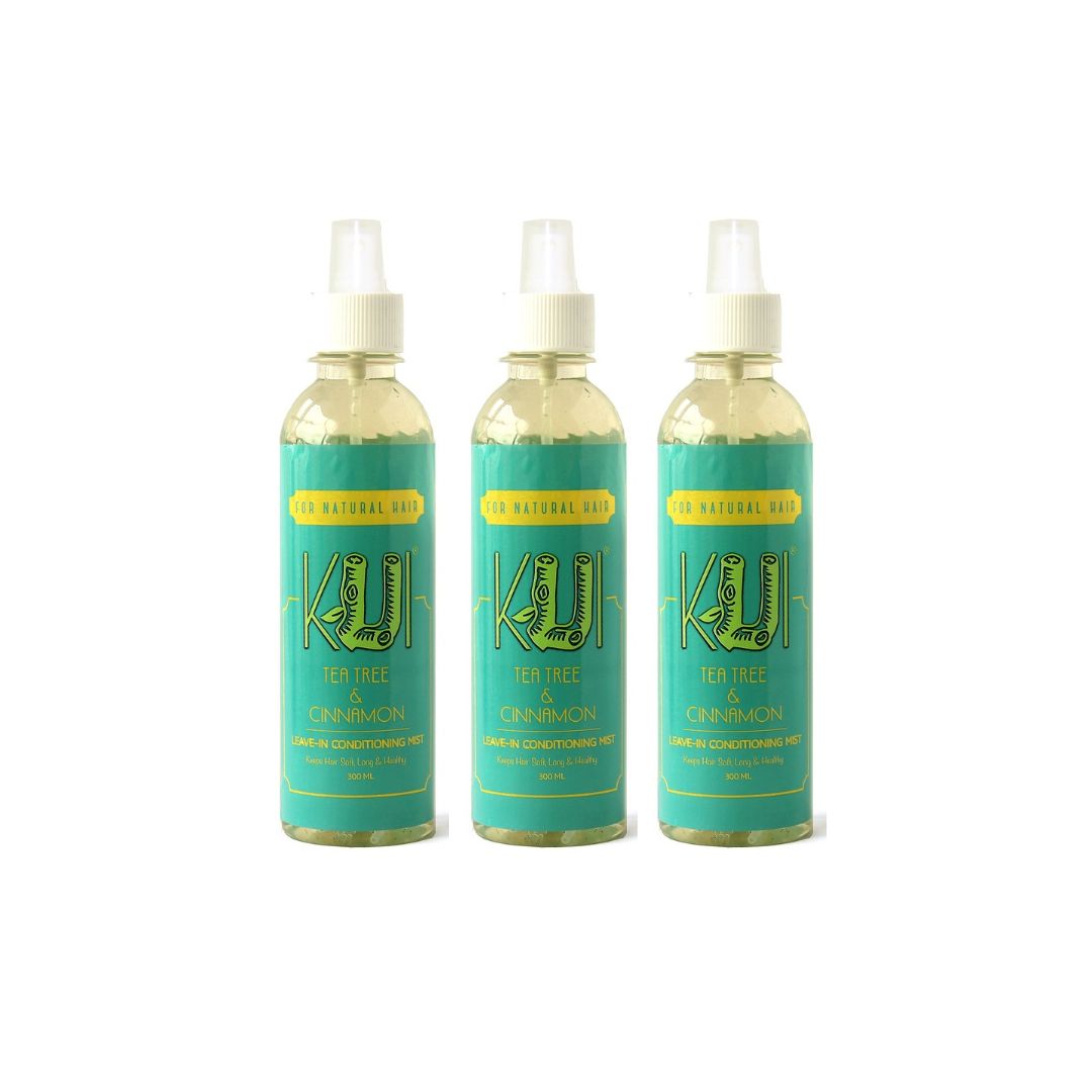 Kui® Tea Tree &amp; Cinnamon Hair Mist – 3-Pack Bestseller Refill Set