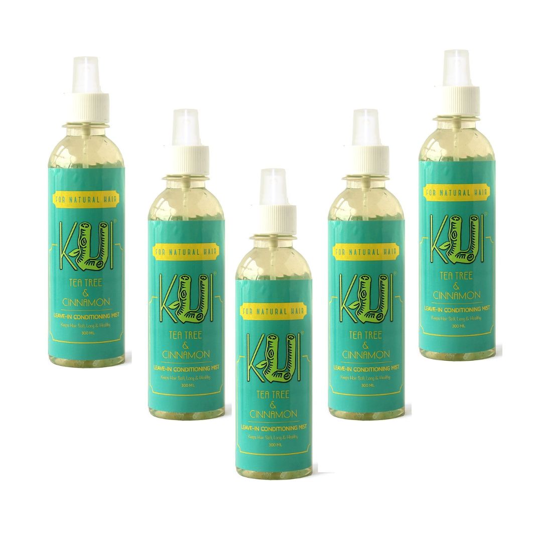 Kui® Tea Tree &amp; Cinnamon Hair Mist – 5-Pack Value Salon Set