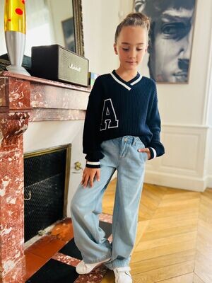 Jeans Bleu Wide Leg
