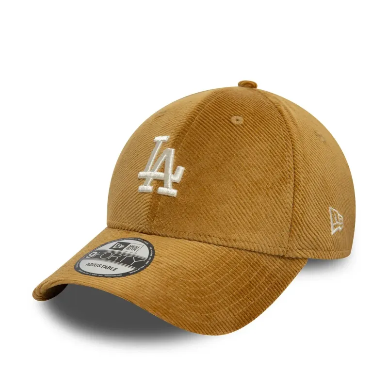 Casquette 9FORTY Adjustable LA Dodgers Cord Beige Foncé