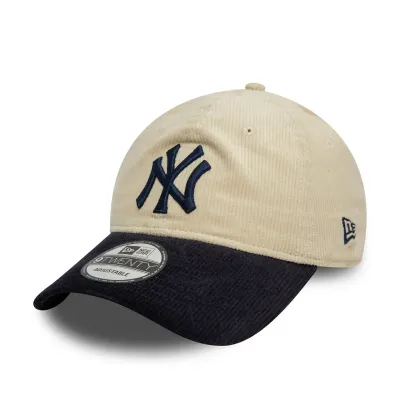 Casquette 9TWENTY Adjustable New York Yankees Block Cord Crème
