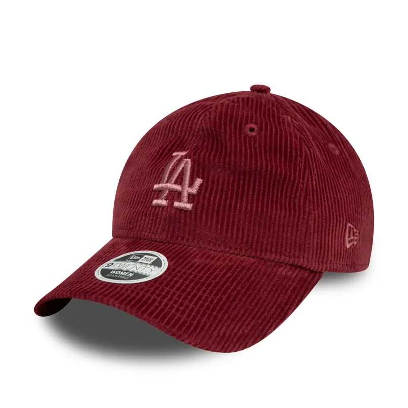 Casquette 9TWENTY Adjustable LA Dodgers Cord Rouge Foncé - Femme
