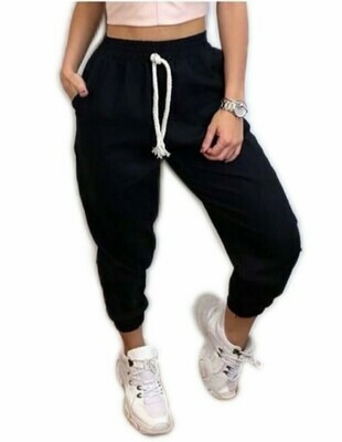 CALÇA JOGGER LINHO PRETA