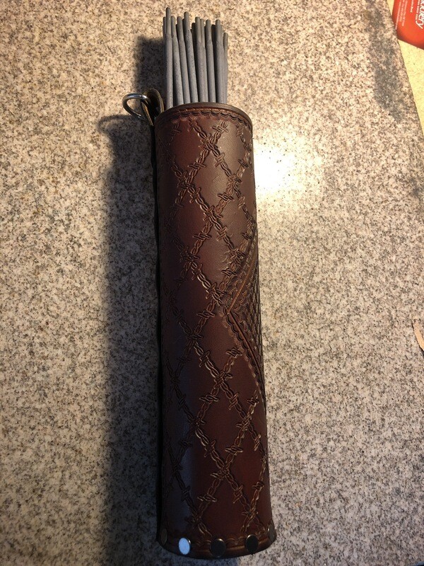 Single Leather Welding Rod Pouch