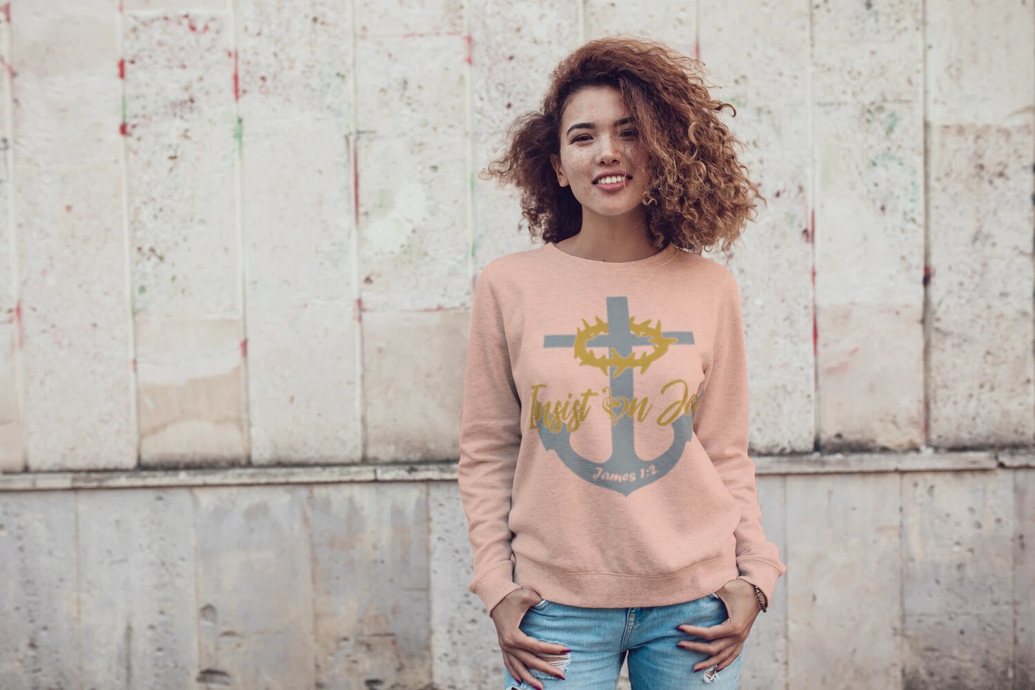 Insist On Joy Anchor Crewneck