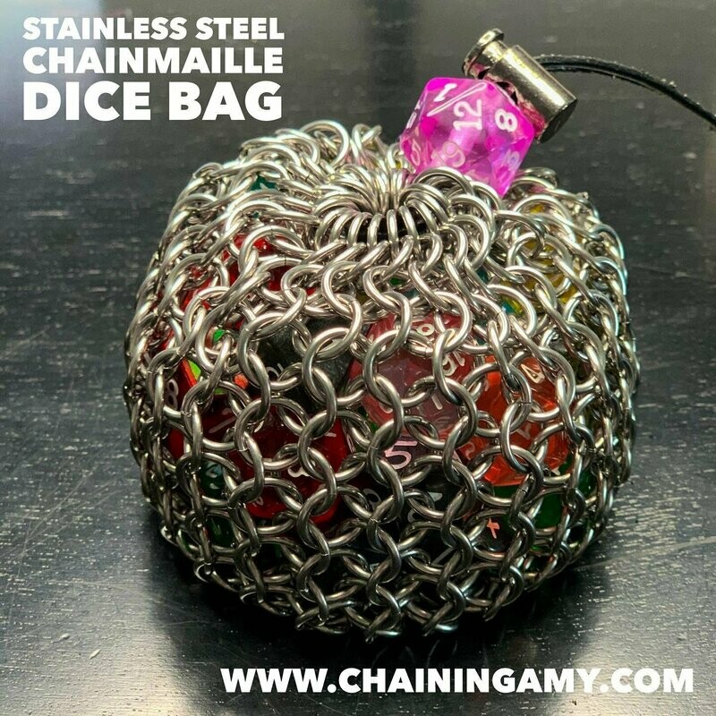 Medium Stainless Steel Dice Bag