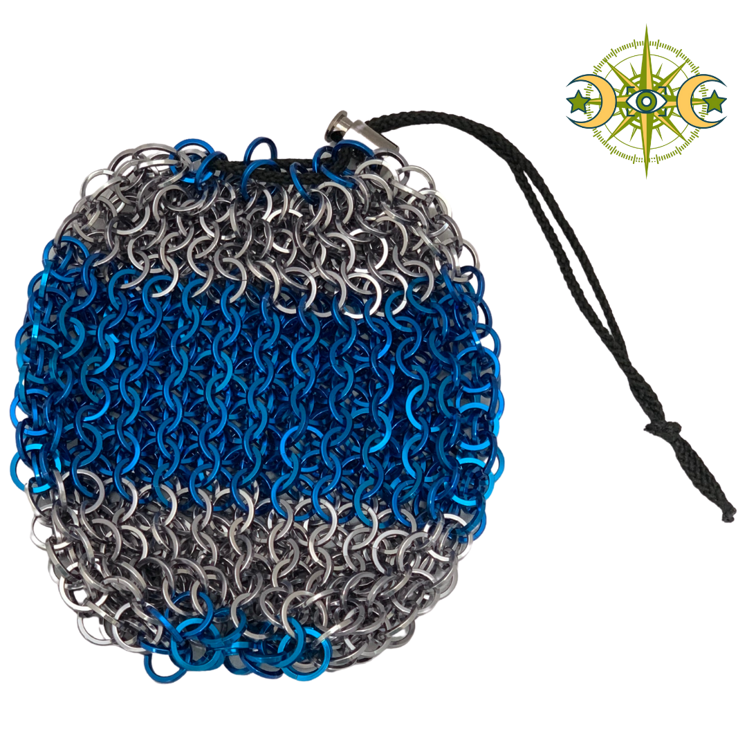 Gunmetal & Royal Blue Dice Bag