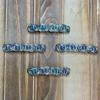 Ocean Waves Barrette (Teal/Purple)