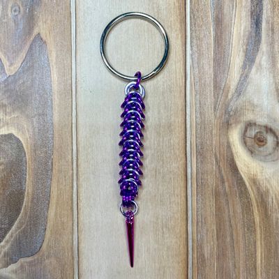 Violet Vortex Keychain