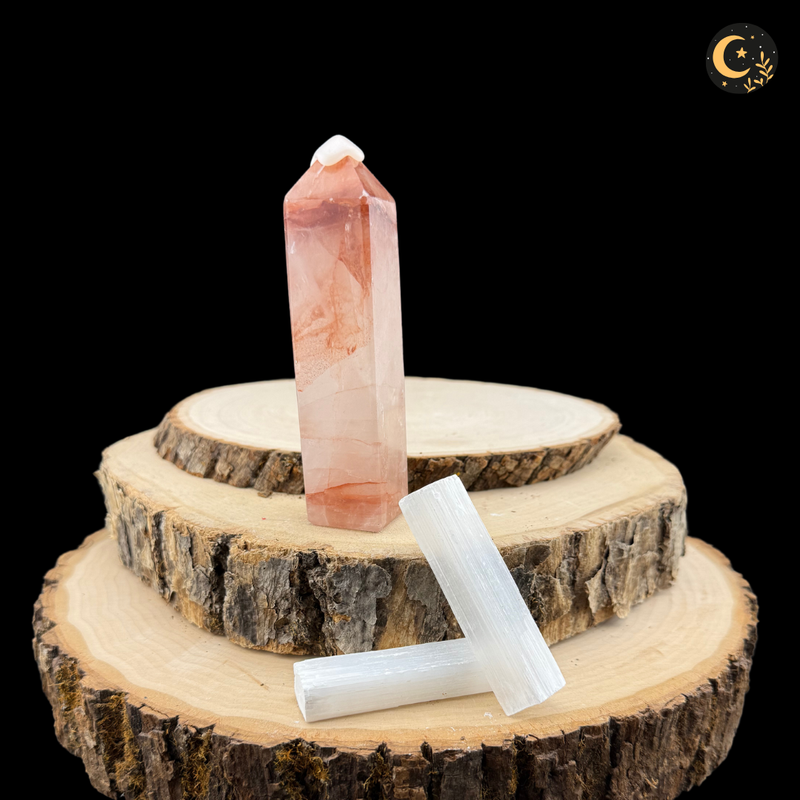 Ferruginous Quartz 4-Sided Crystal Tower Ferruginous Quartz 4-Sided Crystal Tower