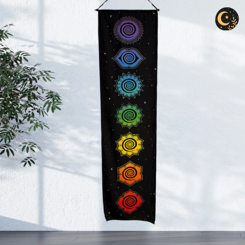Chakra Alignment Tapestry – 7 Chakra Wall Hanging Chakra Alignment Tapestry – 7 Chakra Wall Hanging