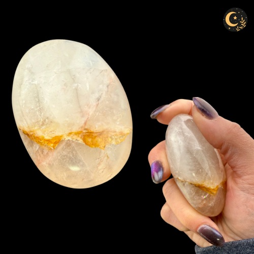 Golden Healer Palm Stones - Large Golden Healer Palm Stones - Large