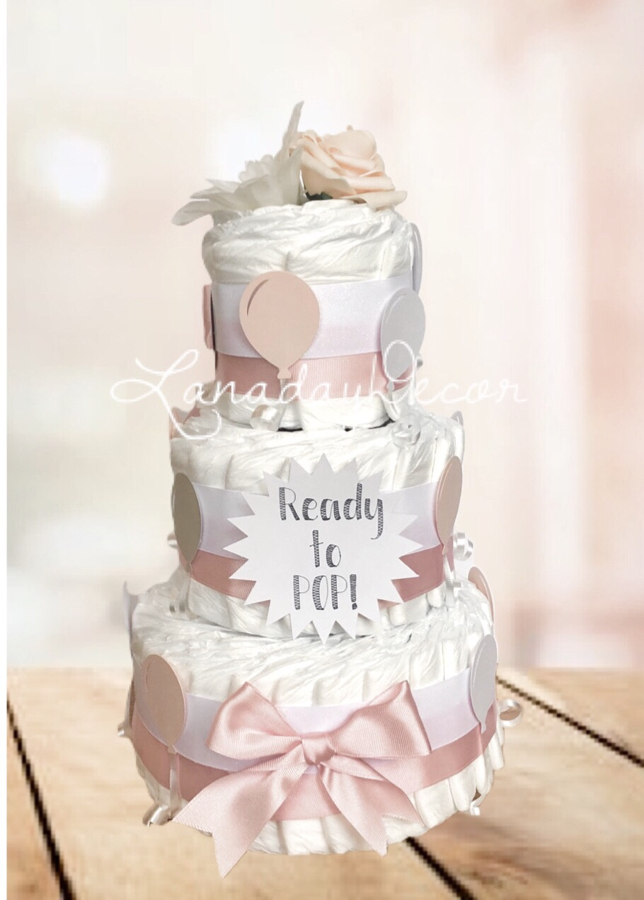 Ready to Pop! Diaper Cake