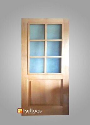 Glass wooden door