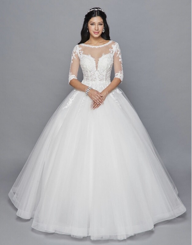 1/2 Length Sleeve Gown