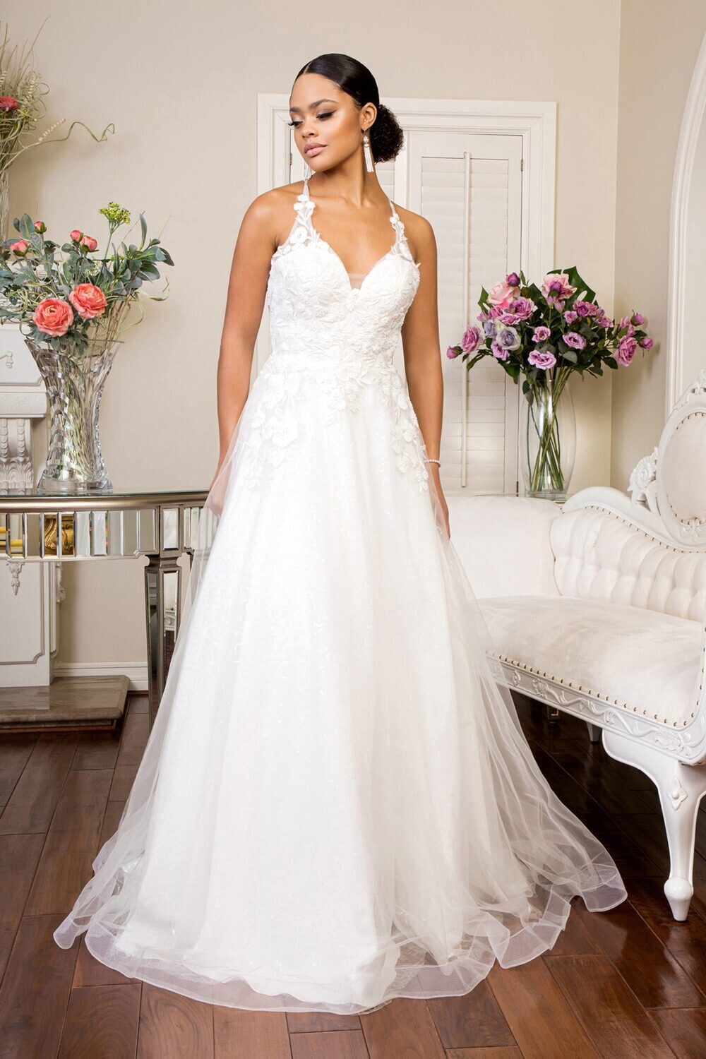 Lace-Up Wedding Dress