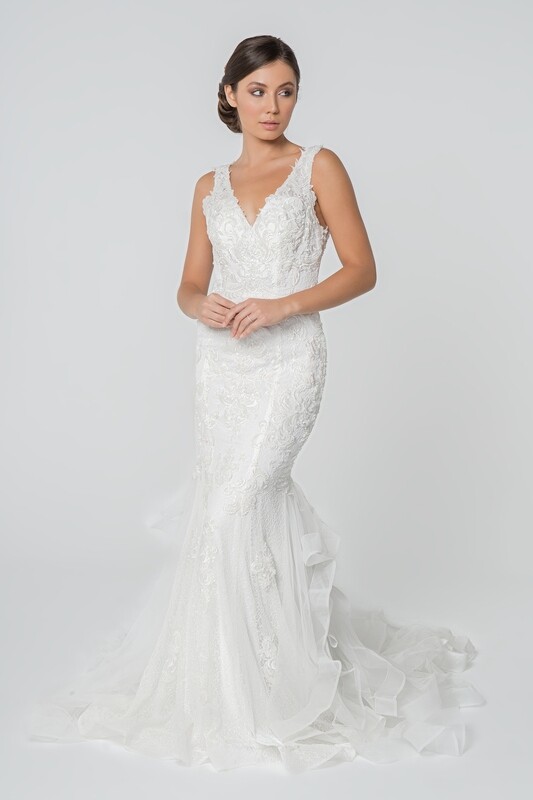 Sleeveless Mermaid Wedding Dress