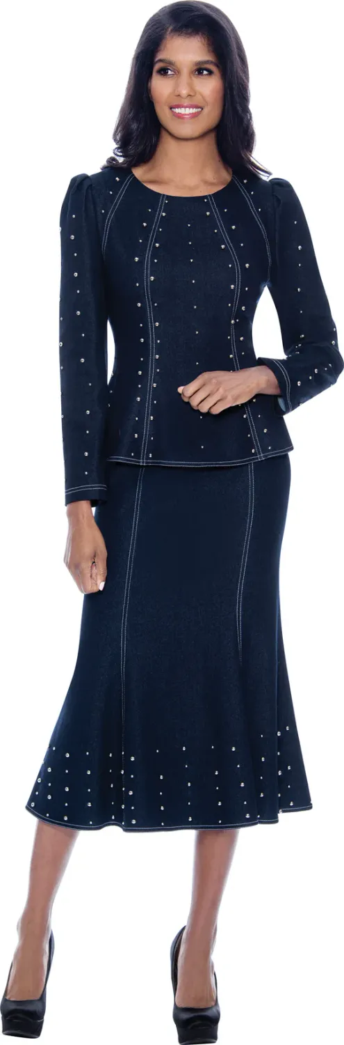 2pc Denim Skirt Set