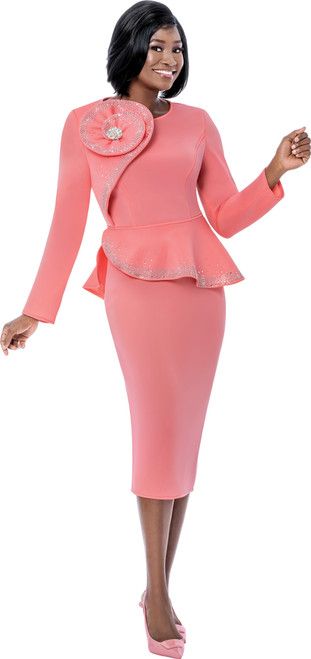 2Pc Scuba Skirt Set