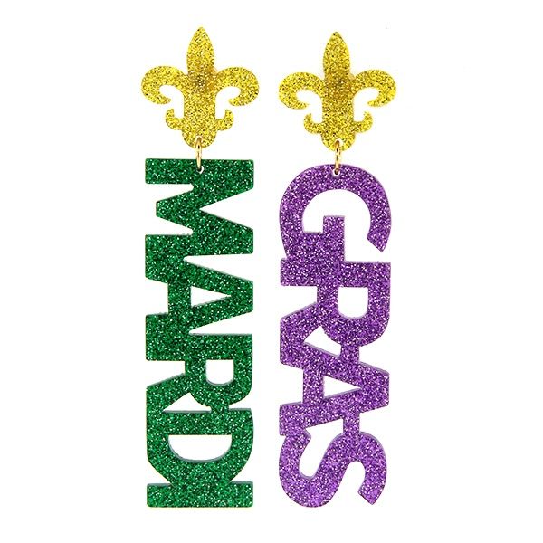 Mardi Gras Earrings