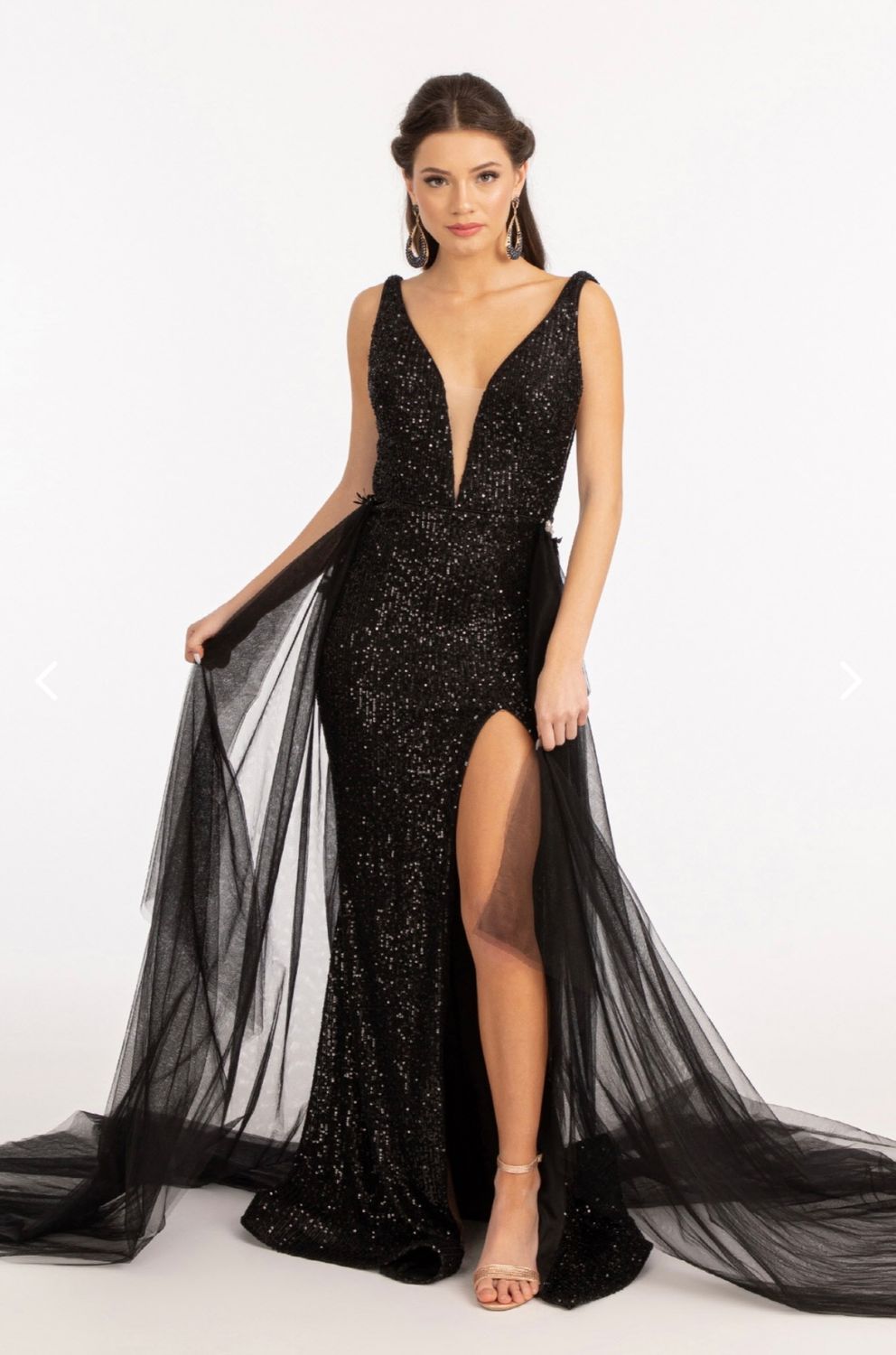 Detached Mesh Layer Dress