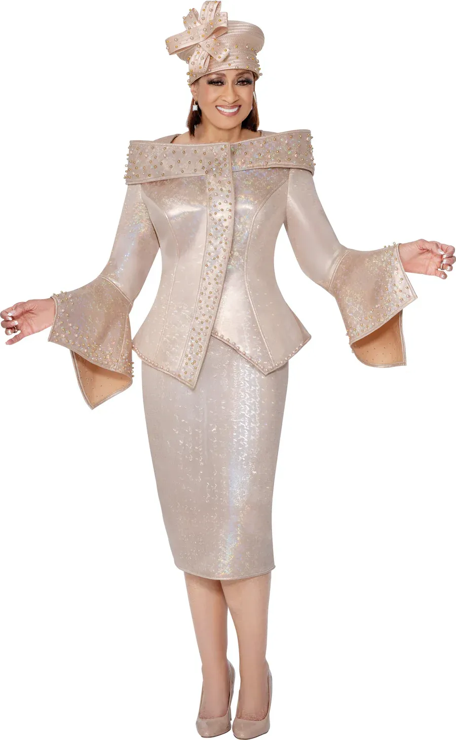 2 PC Scuba Skirt Suit